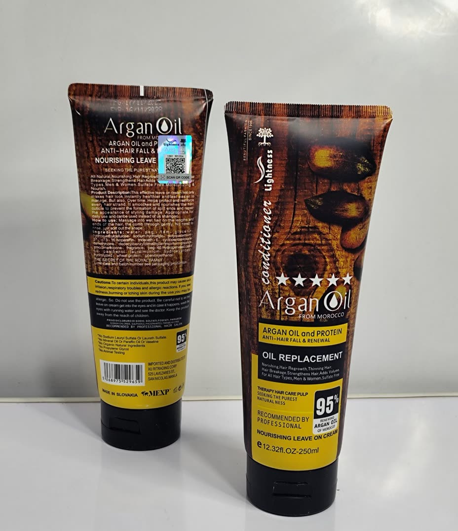 ماسک مو بعد از حمام آرگان لایتنس اصلی - Nourishing Leave on Cream 250ml