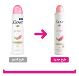 اسپری ضد تعریق زنانه داو مدل Go Fresh با رایحه انار و لیمو ترش حجم 250 میلی لیتر